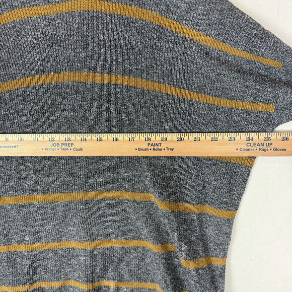 American Eagle Outfitters Sweater Womens Small Gray Striped Knitted Jegging Fit - Picture 8 of 10